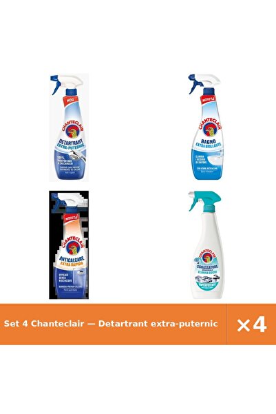 Chanteclair Set 4 — Detartrant extra-puternic Ch + Degresant anticalcar extra...