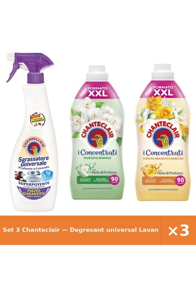 Chanteclair Set 3 — Degresant universal Lavanda + Balsam de rufe Mosc Alb Cha...