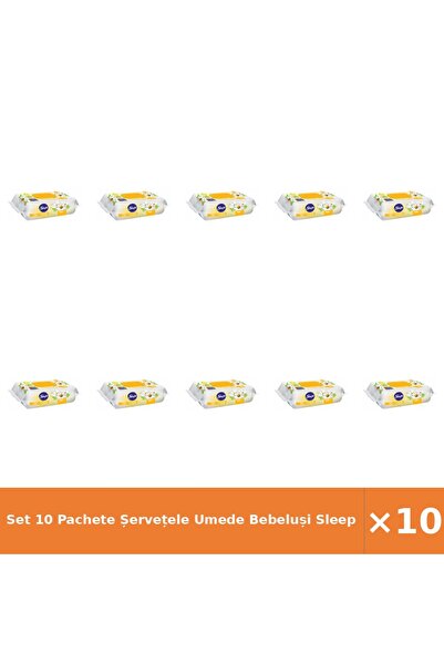 Sleepy Set 10 Pachete Șervețele Umede Bebeluși Mușețel