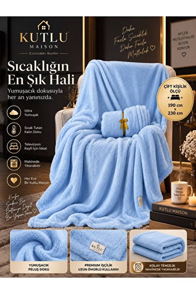 KUTLU MAISON Tv Battaniyesi Puffy Welsoft 190x230 Çift Kişilik