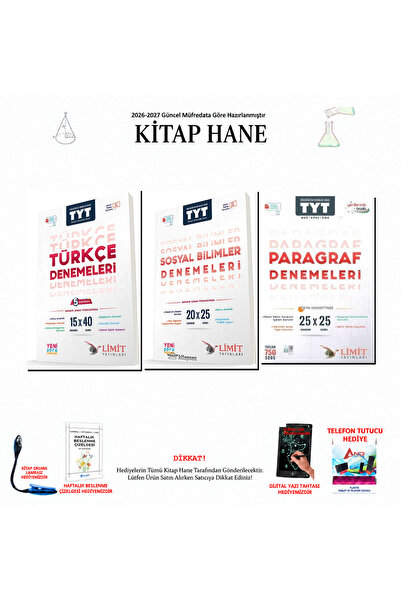 Limit Yayınları 2026-2027 TYT Türkçe Sosyal Bilimler Paragraf Branş Denemeler...