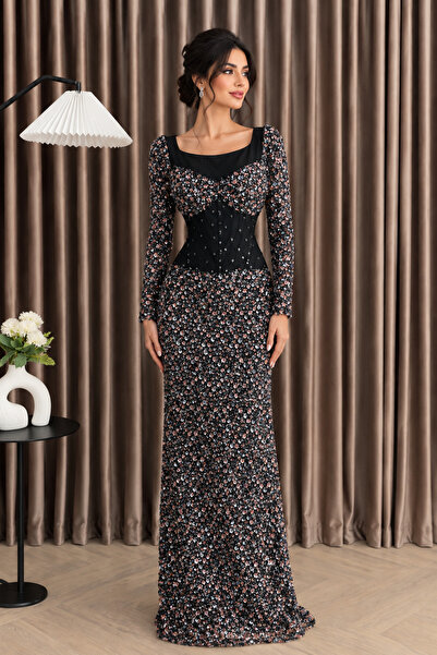 Barly Soft Pink Evening Dress Featuring a Feminine and Luxurious Design and S...