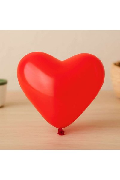 Generic Brand Red Heart Balloon 25 cm (10'') - Pack of 100