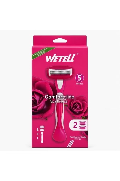 WETELL Comfortglide Spa Breeze Women's Razor Wt202523 (Pack of 1 Handle and 2...