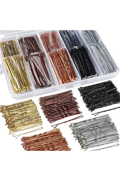 Paporich Bobby Pins, 500 Count Bobby Pins Brown for Women Girls, 2Inch Bobby ...
