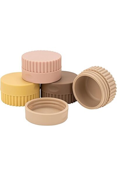 Beauenty 4 Pcs Silicone 21 Grams Small Travel Containers for Toiletries，Leakp...