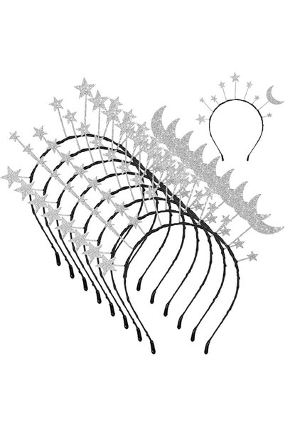 SYOSI 8 Pcs Star Moon Headband Birthday Party Hair Hoop, SYOSI, Birthday Part...