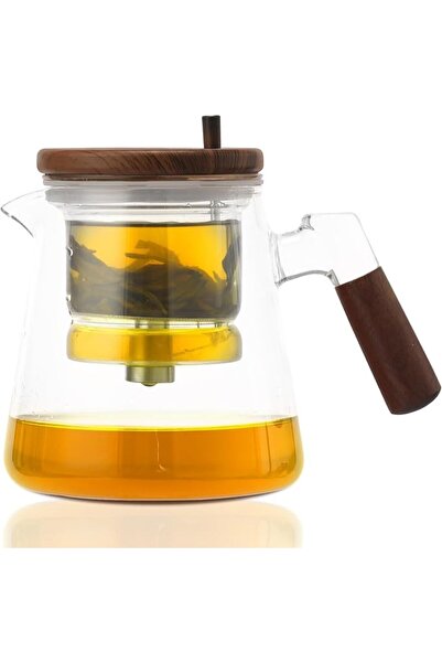 KASTWAVE 650ml Glass Teapot with Water Separation and Automatic Filtering, He...