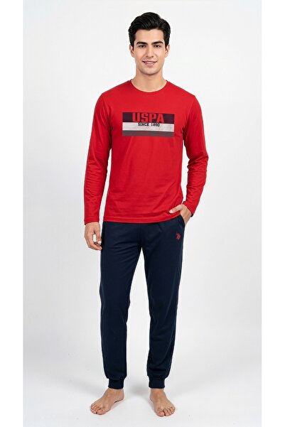 U.S. Polo Assn. Men's Red Pajama Set
