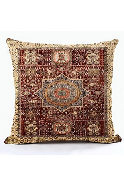 lolotzii غطاء وسادة 50×50 سم - غطاء وسادة كتان بوهيمي فارسي عتيق مزدوج الجانب...