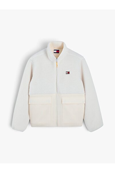 Tommy Hilfiger TJM ESSENTIAL MIX TEDDY JACKET Erkek Bej Mont - DM0DM23227