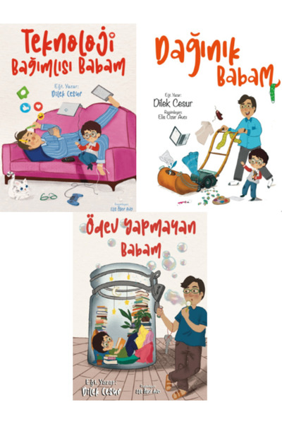 peta kitap Babamın Komik Halleri - Dilek Cesur Kitapları (3 Kitap Takım)