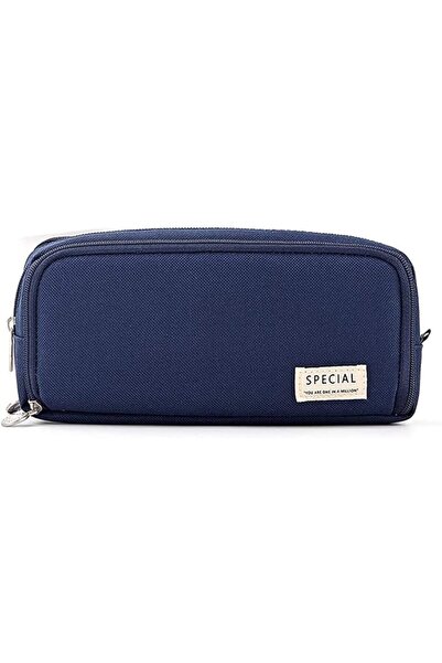 KASTWAVE Large Capacity Pencil Case 3 Compartment Pouch Pen Bag for School Te...