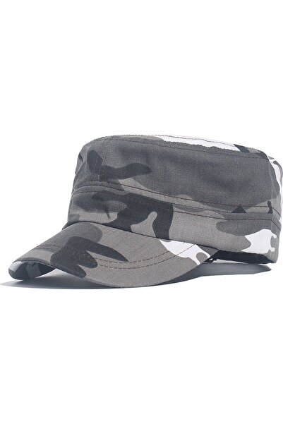 Generic Brand Șapcă militară din denim, mărimea 54/58, camuflaj, unisex, șapc...