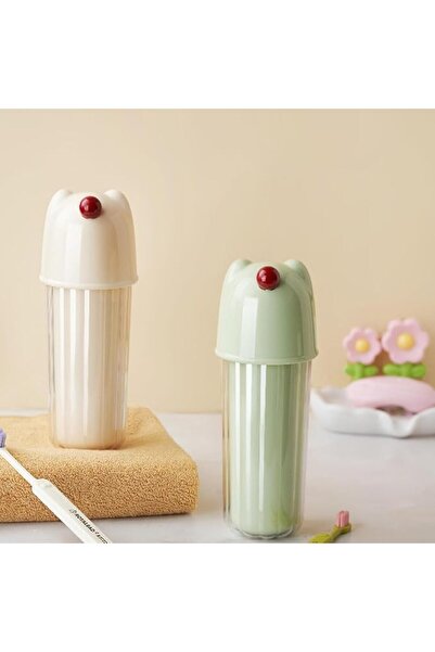 Tazweeq 2 Pcs Toothbrush Travel Case, Dustproof Holder with Lid, Portable Cup...