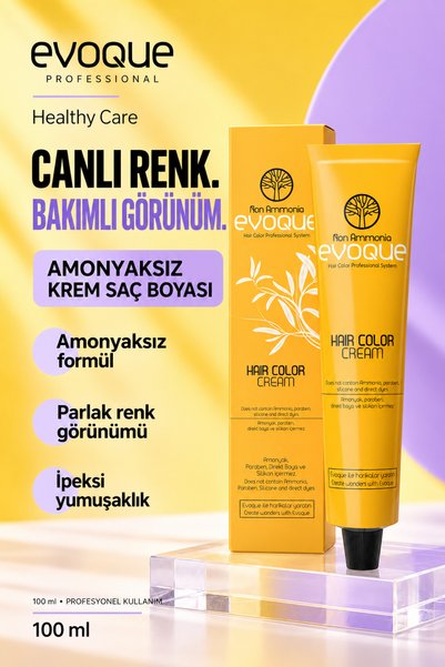 Evoque Professional Healthy Care Amonyaksız Saç Boyası No:1.1 Mavi Siyah 100 ml