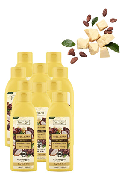 Boutique 10 Pieces Cocoa Butter Shampoo for Dry Curly Hair 1000ML