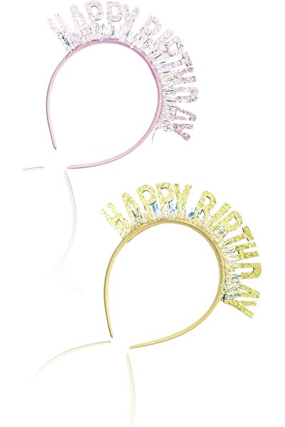 GENERAL Girls Sequin Birthday Headband, Sparkling Happy Birthday Crown Tiara,...