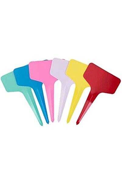 Generic 120pcs Plant Labels Plastic T-Type Tags - Multicolor T-Type Markers f...