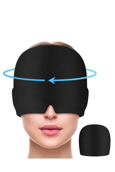 Arabest Migraine Relief Cap,Reusable Gel Headache Relief Hat for Puffy Eyes a...