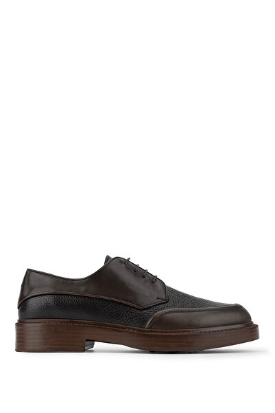 Tamer Tanca Men's Genuine Leather Brown Casual Shoes