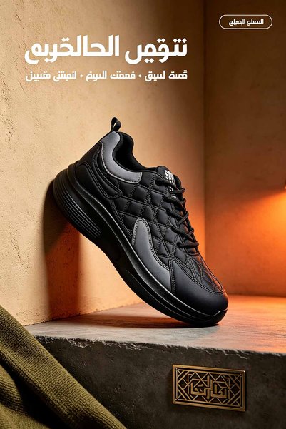 Najd Trend Mall أحذية رياضية مبطنة للرجال، أحذية تدريب ذات سطح منظم، أحذية كاجوال بخياطة دقيقة، أحذية مشي خفيفة الوزن ومبطنة، أحذية رياضية برباط