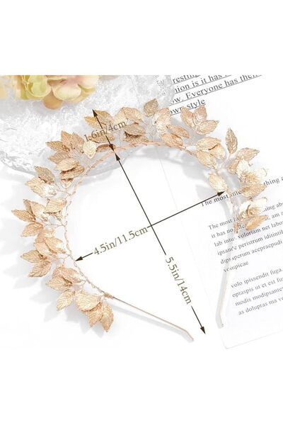 NALACAL Leaves Halo Crown Headband, Handmade Leaf Goddess Headpiece Hairband,...