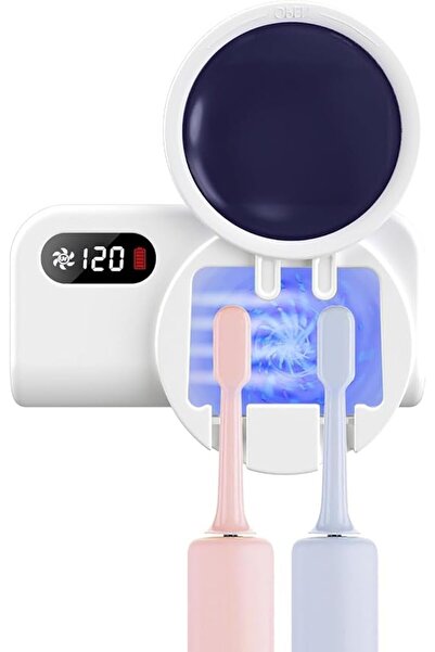 NALACAL UV Sanitizer Toothbrush Case, Portable Mini Toothbrush Holder, with F...
