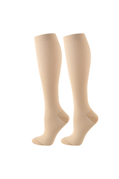 Choice S-M Champagne Varicose Veins Compression Socks Fit For Golf Rugby Runn...