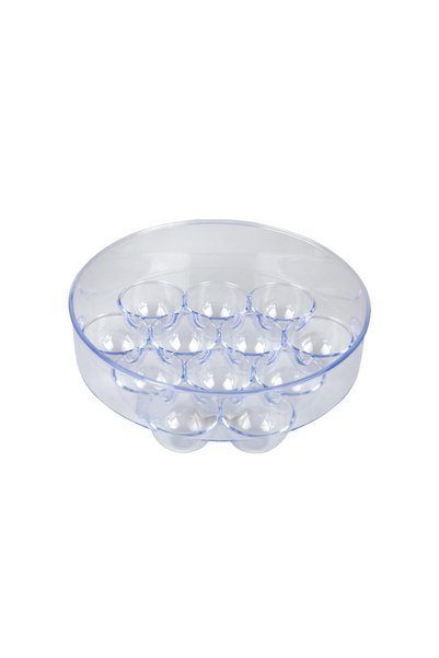 Generic Transparent Round Plastic Egg Carton 12 Pieces