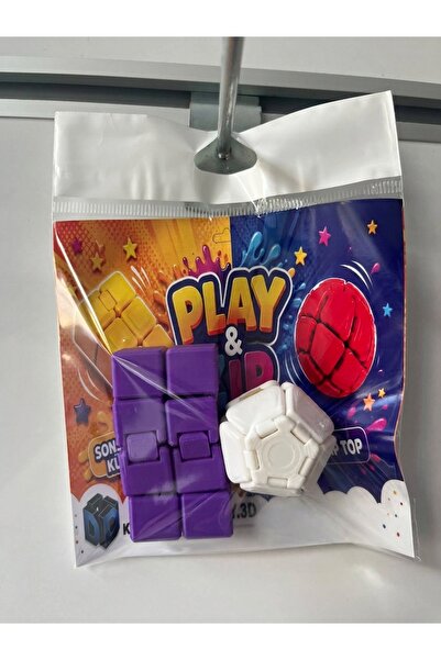 KSY 3D 2'li Avantaj Paketi: Sonsuz Küp (Infinity Cube) ve Zıpzıp Top Stres Oy...