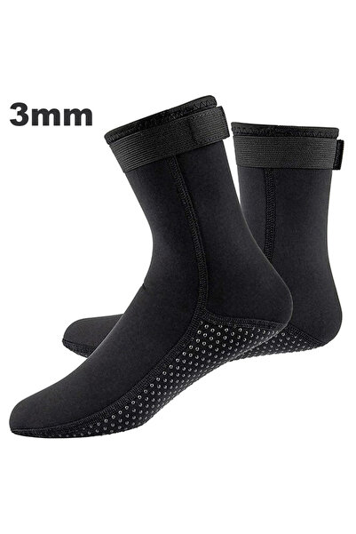 Choice L 3mm 3mm&5mm Neoprene Diving Socks Non-slip Adult Warm Patchwork Elas...