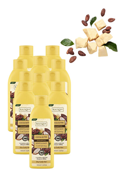 Boutique 11 Pieces Cocoa Butter Shampoo for Dry Curly Hair 1000ML