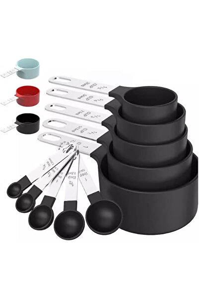 SWIUKPHE Measuring Cups & Spoons Set, Stackable Cups and Spoons, Nesting Meas...