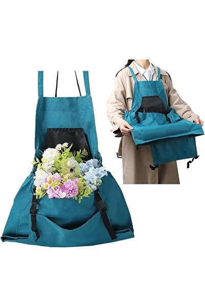 Tazweeq Gardening Apron, 600D Oxford Quick Release Harvest Pocket Adjustable ...
