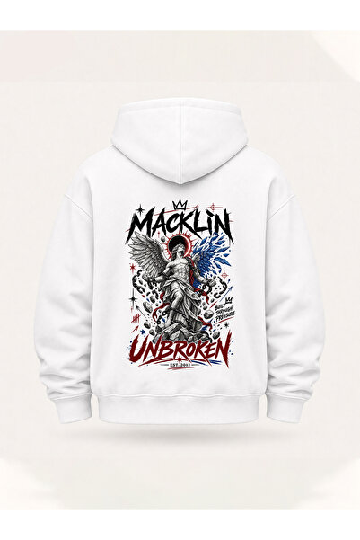 macklin Unisex Γυναικεία Ανδρικά Φούτερ με κουκούλα με στάμπα κειμένου Unbrok...