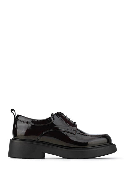 Tamer Tanca Men's Genuine Leather Claret Red Classic Shoes