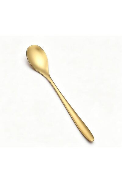 Sweet seven Gold Coffee Spoon Set, Stainless Steel Stirring Spoons, 6-Piece F...