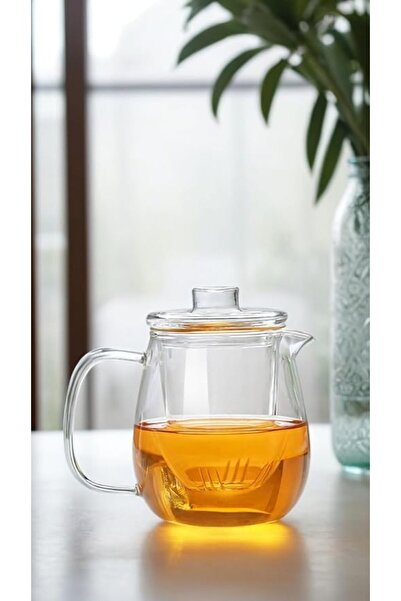 Sweet seven ®   إبريق شاي زجاجي 650 مل - آمن للاستخدام على الموقد - مصنوع من ...