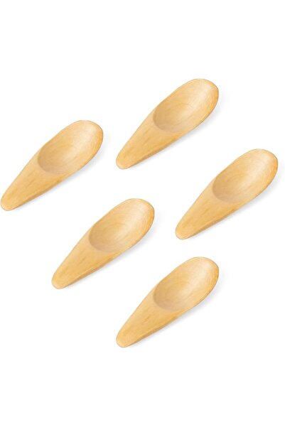 ALMEKAQUZ Mini Wooden Spoons, Small Salt Spoon with Short Handle, Wood Spoons...