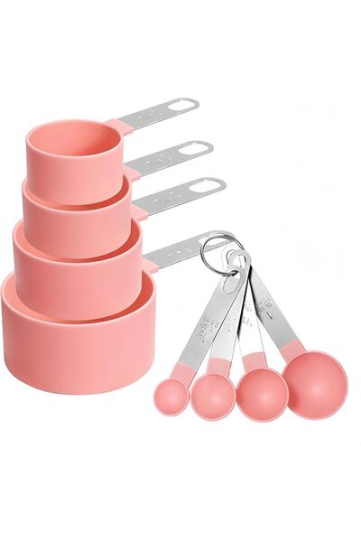 ALMEKAQUZ 8-Piece Measuring Spoon Set, Includes 8 Different Sized Measuring S...