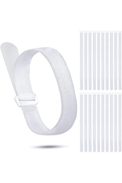 SYOSI Reusable Cable Ties and Fastening Straps, 20 Pack Adjustable Hook & Loo...