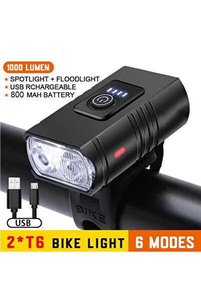 Choice BK02 USB Rechargeable Bike Light Set Front Light with Taillight Easy t...