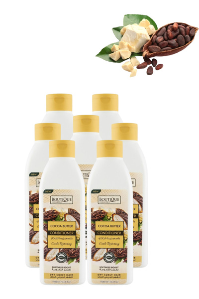 Boutique 7 Pieces Cocoa Butter Conditioner for Dry Curly Hair 1000ML