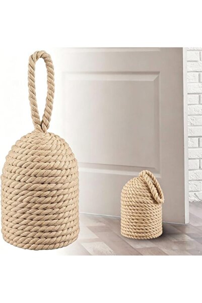 NIUBI Rope Door Stop, Decorative Door Stop with Handle 7.01 ''d x 4.81''h x 4...