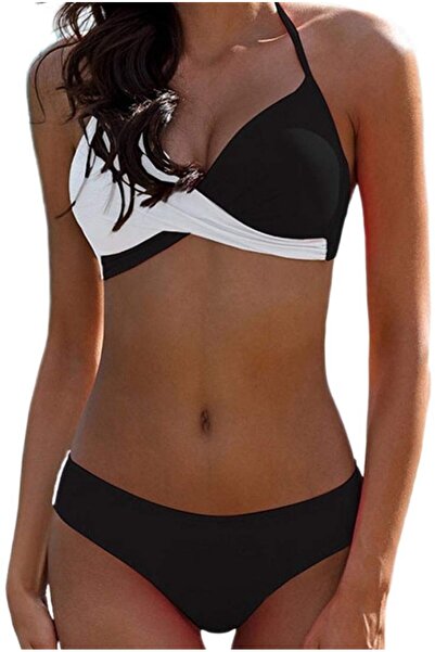 Generic Brand Dailygoody, Set bikini sexy pentru femei, costum de baie din do...