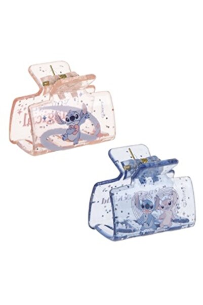 Belora Clama Par pentru Copii Roz Lila Transparenta cu Glitter Stitch 3cm – 2 buc.