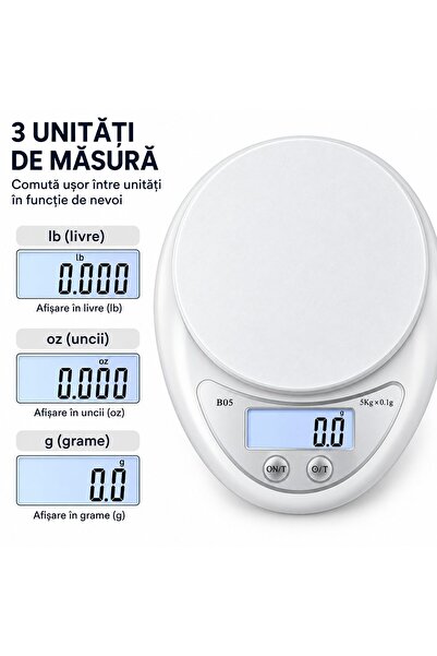 OEM Cântar electronic de bucătărie cu bol