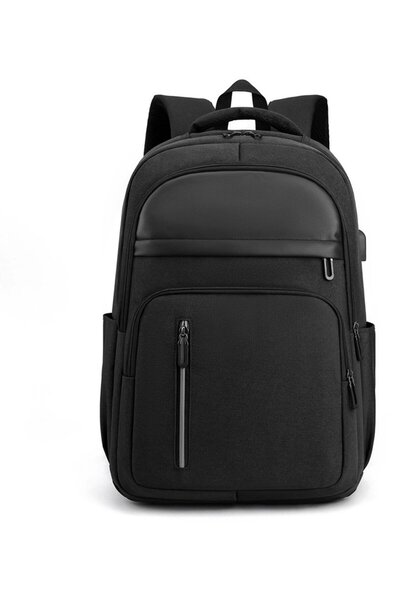 Generic Brand Rucsac pentru laptop, Rucsac pentru laptop cu port de încărcare...