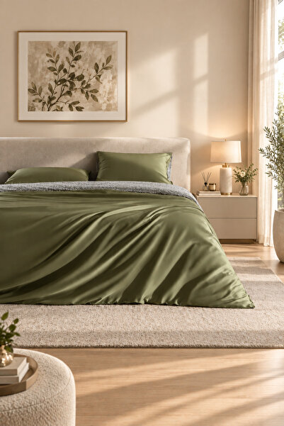 Madame Coco Dennie Double 100% Cotton Printed Satin Bed Sheet Pieces Duvet Co...